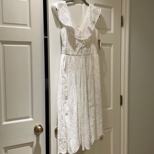 Cremiux White Eyelet Dress - New
